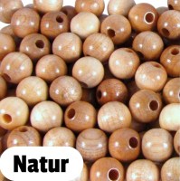 Holzperlen 10mm natur